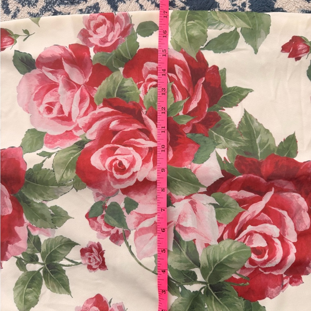 Meshki Ella Strapless Chiffon Maxi Dress - Rose Print. - Picture 6 of 8